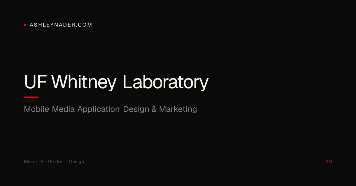 UF Whitney Laboratory · Ashley Nader